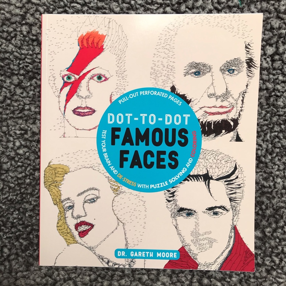 Dot To Dot Famous Faces Colouring Book